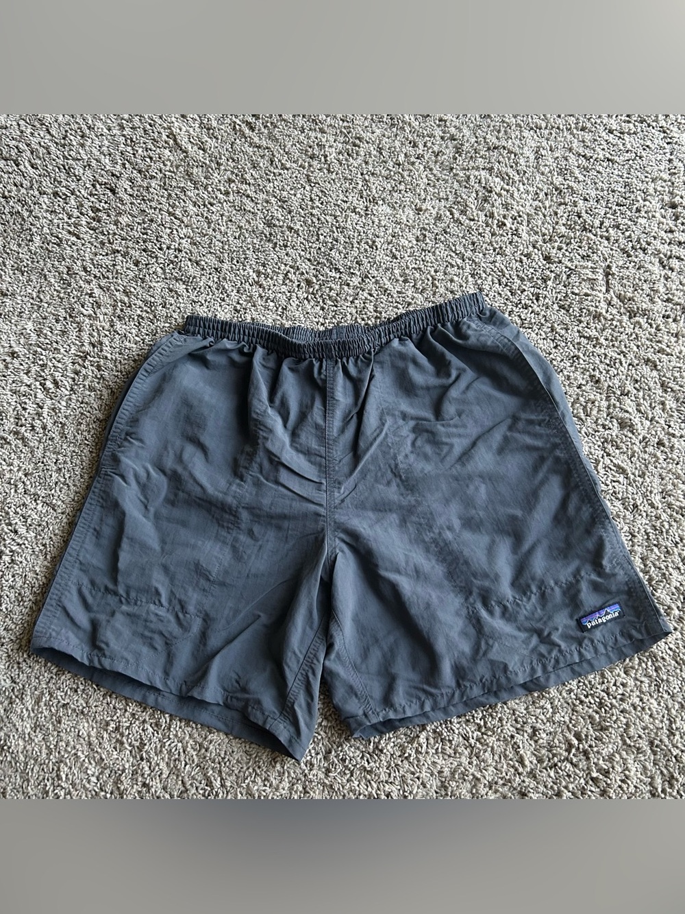 Patagonia Baggies Shorts Mens Large(30x6.5) Black Lined Mesh Lightweight Stretch